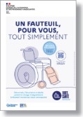 Affiche de la campagne sur la prise en charge des fauteuils roulants