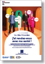 Affiche de promotion du dispositif Mon bilan prévention