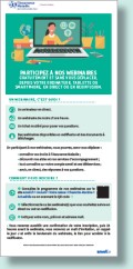 Article prêt à diffuser Participez à nos webinaires gratuitement et sans vous déplacer, depuis votre ordinateur, smartphone, en direct ou en rediffusion