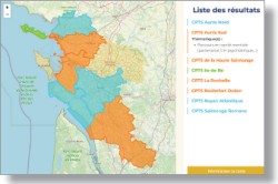 Cartographie des CPTS en Charente-Maritime