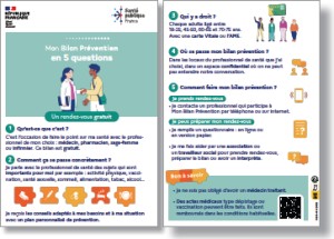 Flyer recto/verso Mon bilan Prévention