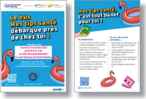 Flyer Le bus Mes tips santé recto/verso