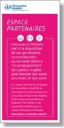 Flyer de présentation de l'extranet national Espace Partenaires