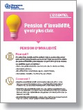 Flyer sur la pension d'invalidité