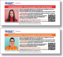 Flyers « L'accompagnement psychologique pour les étudiants »