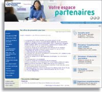 Les offres de prévention de l'Assurance sur le site Votre espace partenaires