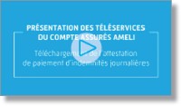 Présentation des téléservices du compte assurés ameli