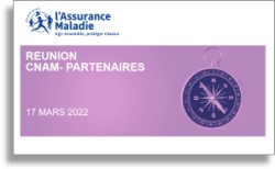 Réunion Cnam-Partenaires du 17 mars 2022