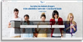 Page d'accueil du site etudiant-etranger.ameli.fr
