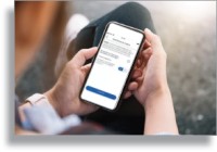 Application mobile du Compte ameli sur un smartphone